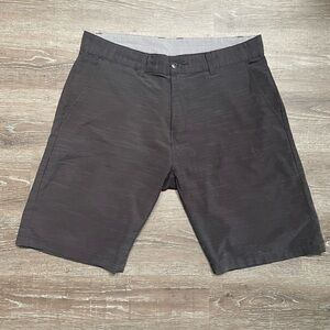 Burnside Men's Dark Gray Flat Front Shorts